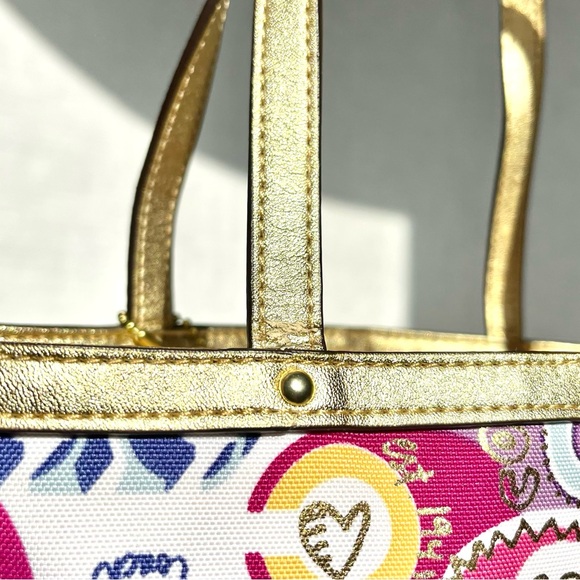 Coach Poppy Pop Graffiti Glam Mini Tote Bag - Picture 7 of 10